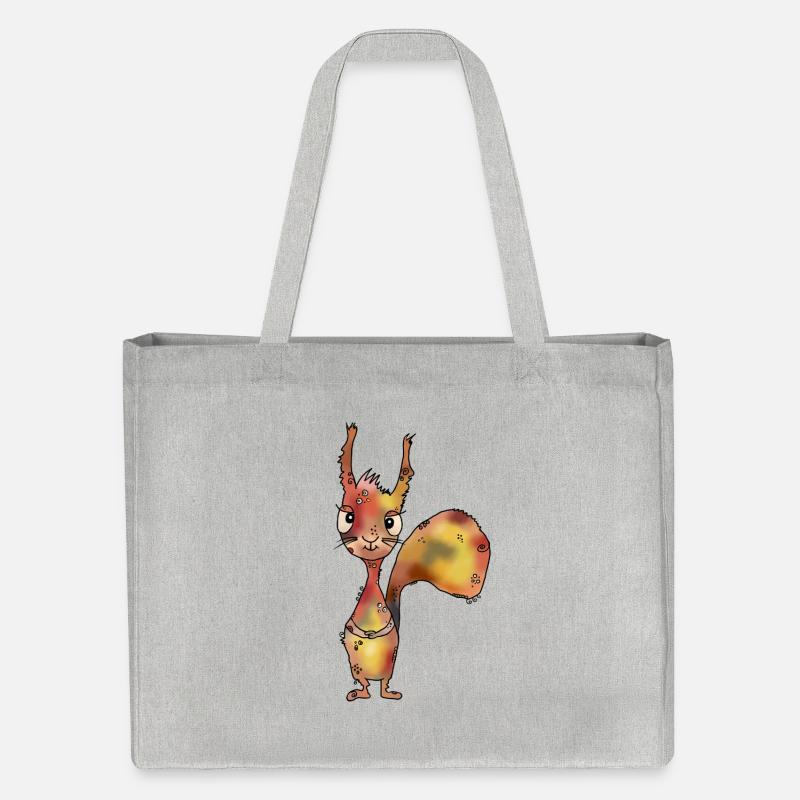 lustiges_Eichhoernchen - Stanley/Stella Recycled Shopping Bag - heather grey