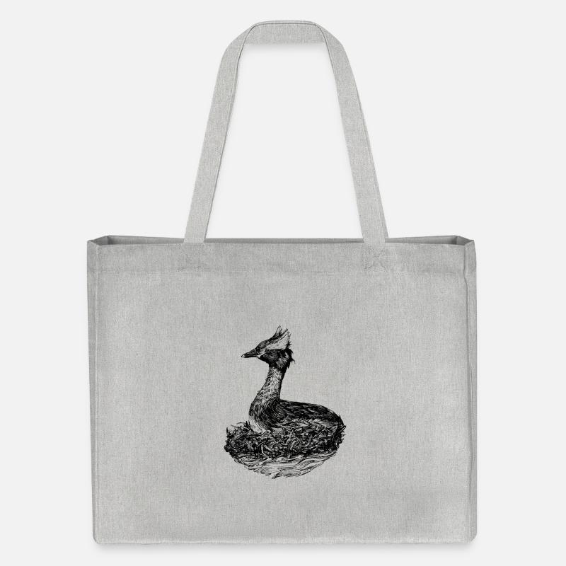 Grèbe élégant - Cabas recyclé Stanley/Stella - gris chiné