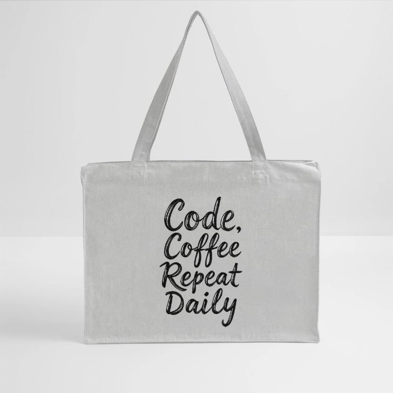 Code Schlaf Debug Wiederholungsprogramm Shirt Stanley/Stella recycelter Shopping Bag