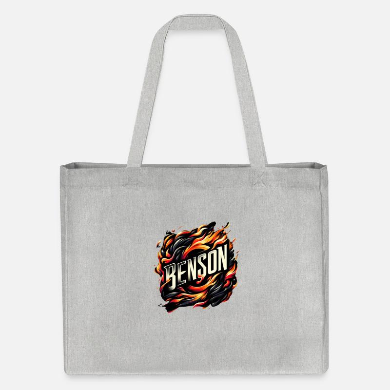 Benson Fire - Stanley/Stella recycelter Shopping Bag - Grau meliert