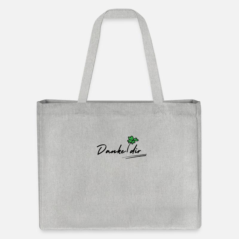 Danke dir - Stanley/Stella recycelter Shopping Bag - Grau meliert