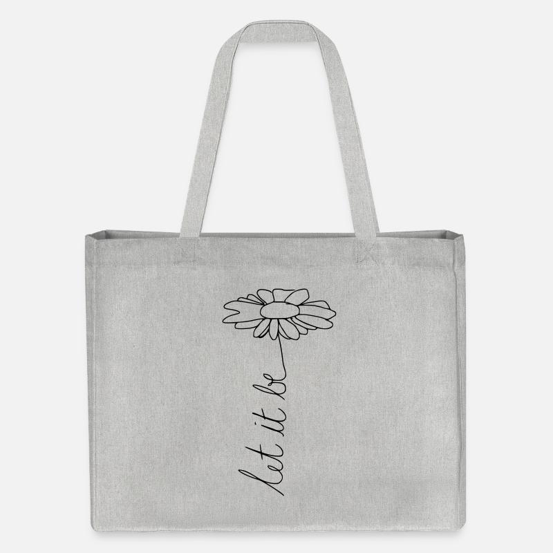 let it be. - Stanley/Stella Recycled Shopping Bag - heather grey