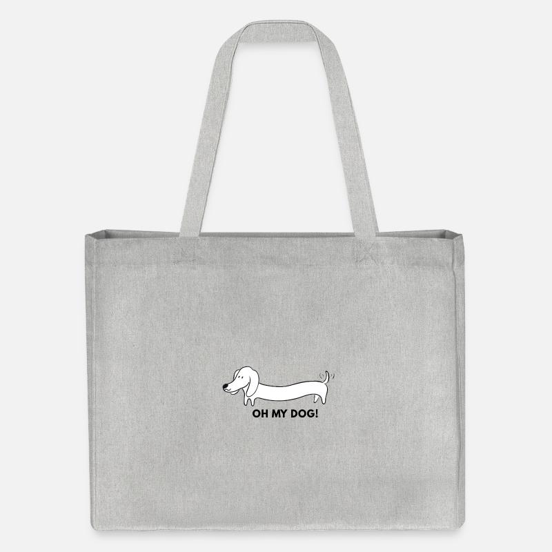 Dessin animé Long Teckel - Cabas recyclé Stanley/Stella - gris chiné