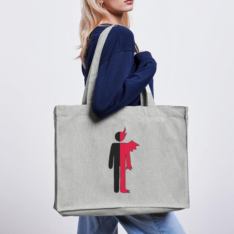 Mann oder Dämon Piktogramm Stanley/Stella recycelter Shopping Bag