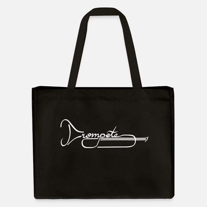 Trompete - Stanley/Stella recycelter Shopping Bag - Schwarz