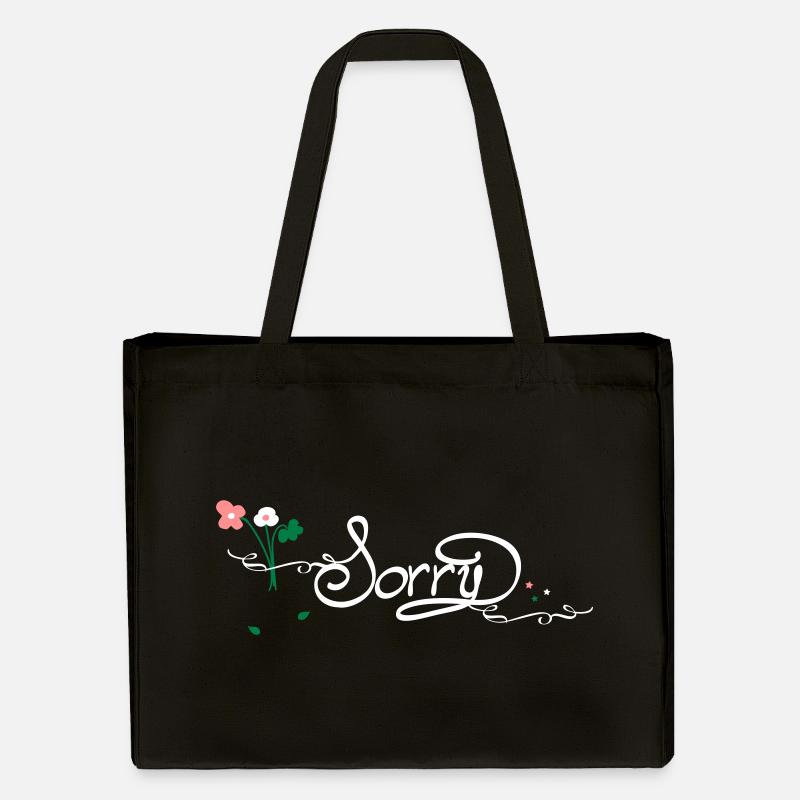 Sorry - Stanley/Stella recycelter Shopping Bag - Schwarz