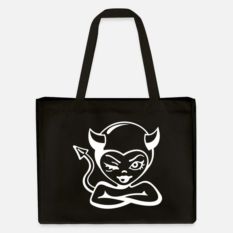 Devil Woman - Devil - Stanley/Stella Recycled Shopping Bag - black