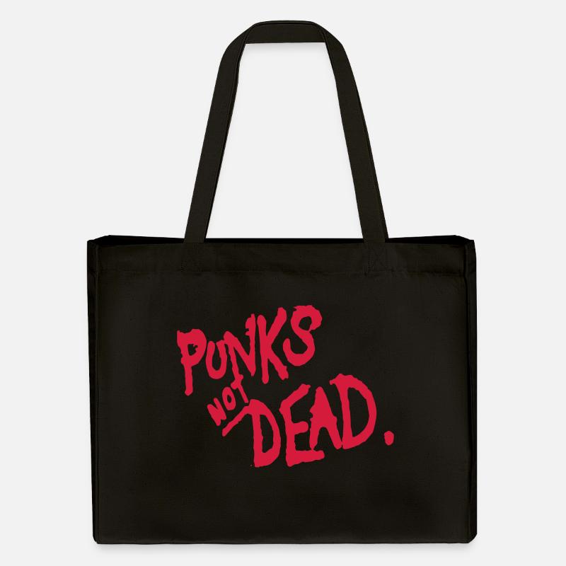Punks not Dead - Stanley/Stella Recycled Shopping Bag - black