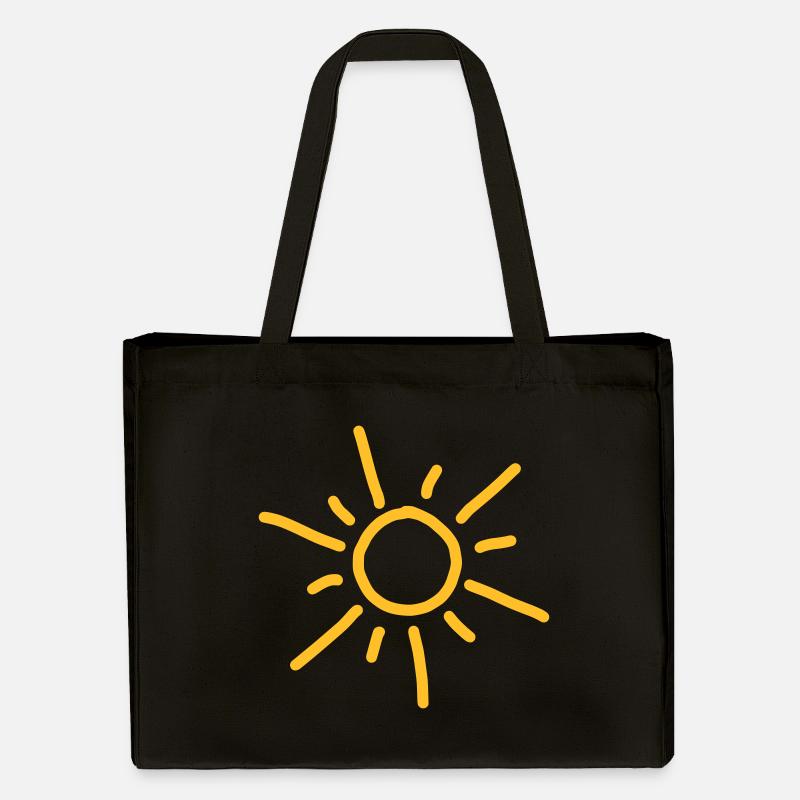iYpsilon Sonne - Stanley/Stella recycelter Shopping Bag - Schwarz