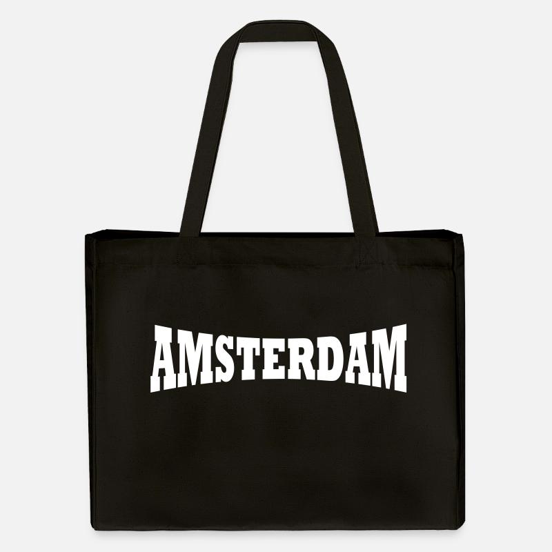 Amsterdam logo - Cabas recyclé Stanley/Stella - noir