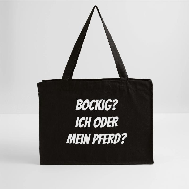 Bockig? Ich oder mein Pferd? Stanley/Stella recycelter Shopping Bag