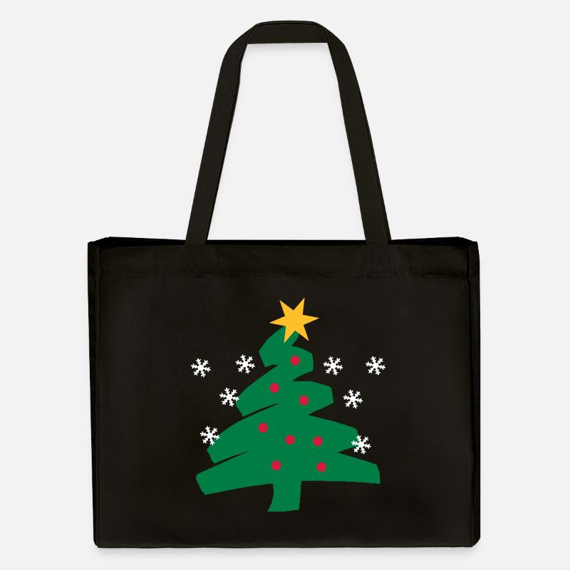 Schnee - Stanley/Stella recycelter Shopping Bag - Schwarz