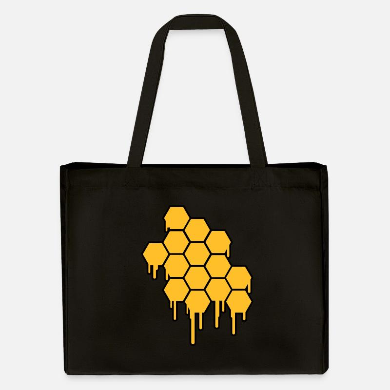 Honeycombs Pattern - Cabas recyclé Stanley/Stella - noir