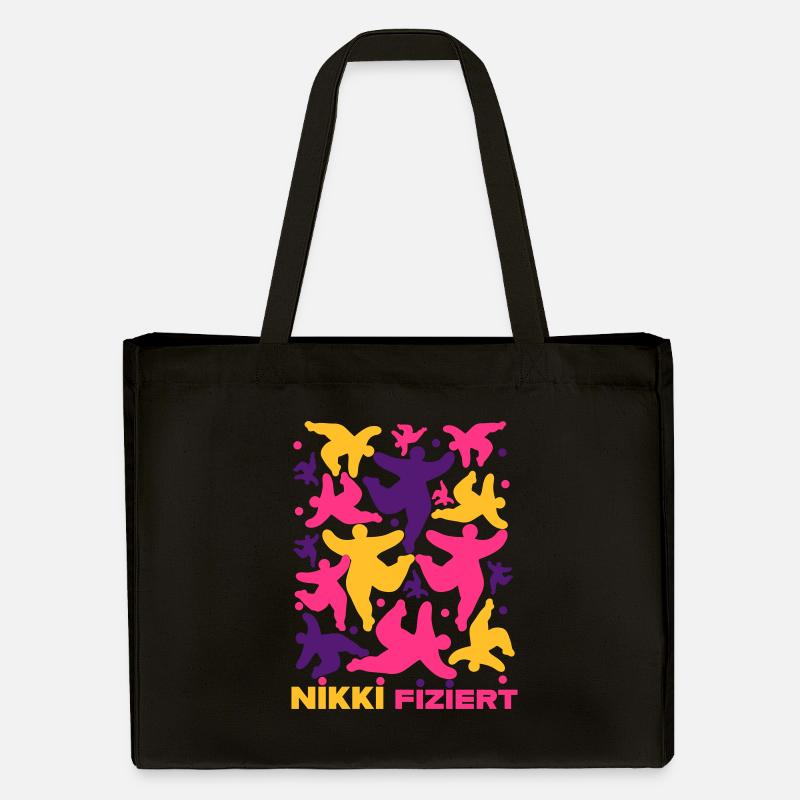 NIKKI fiziert - Stanley/Stella recycelter Shopping Bag - Schwarz