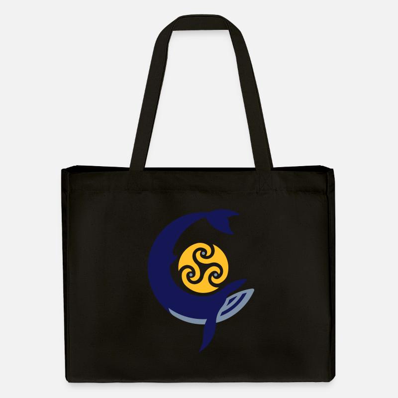 Baleine tribale - Cabas recyclé Stanley/Stella - noir