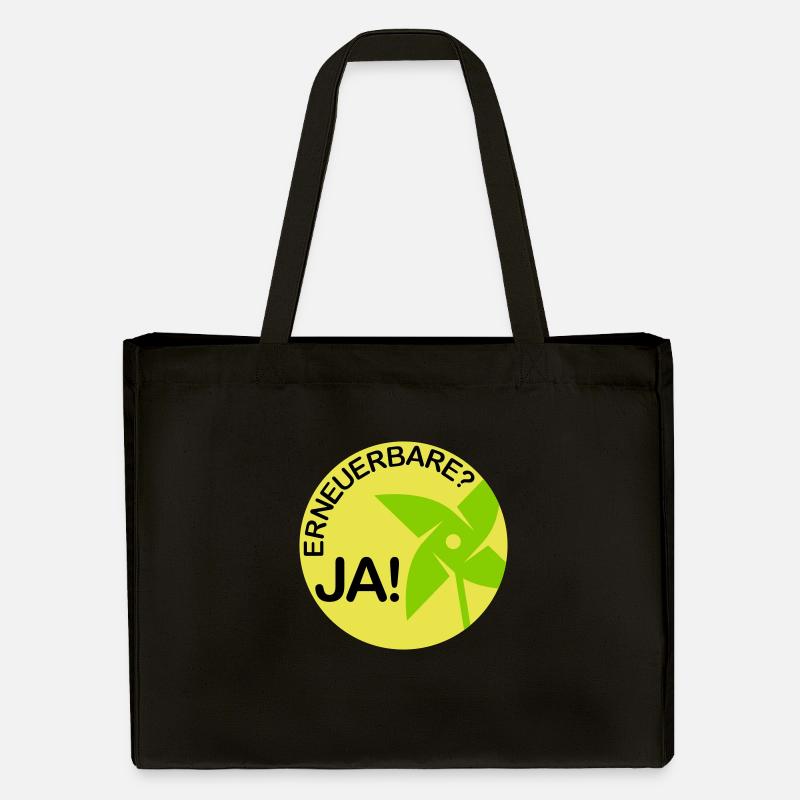 renouvelables? oui! (Rond) - Cabas recyclé Stanley/Stella - noir