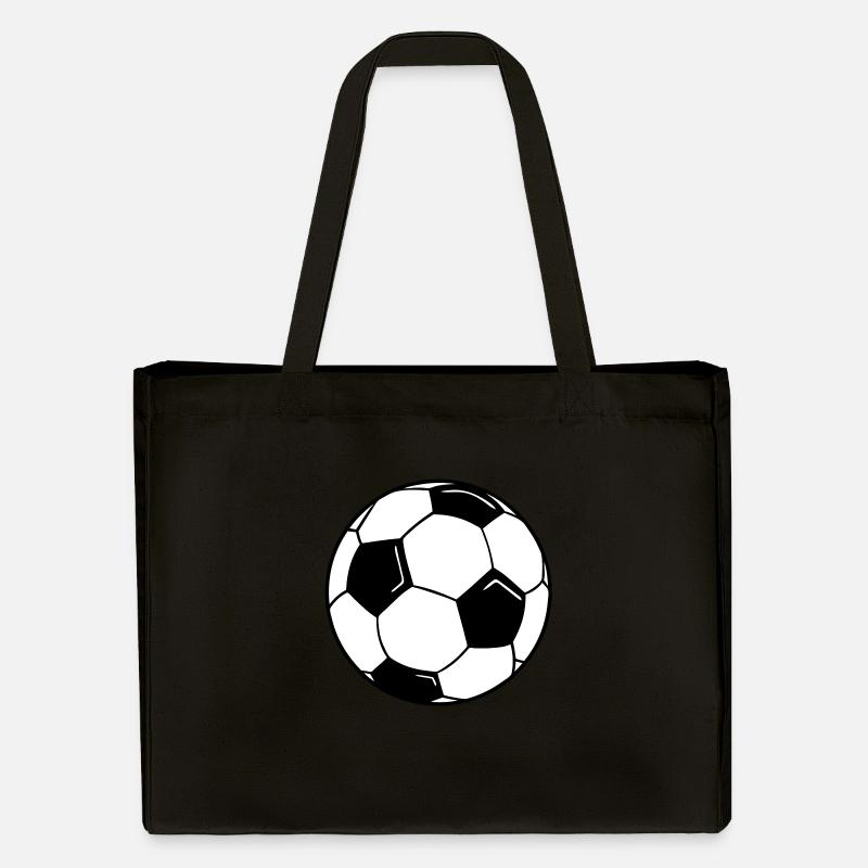Fußball - Stanley/Stella recycelter Shopping Bag - Schwarz
