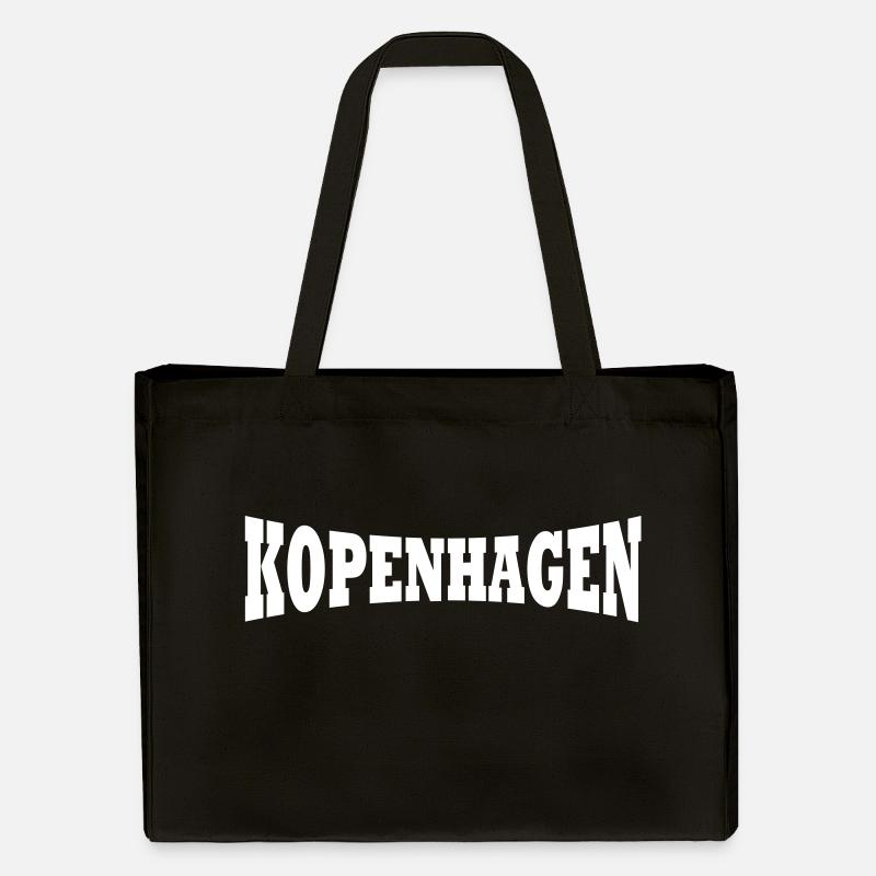 Kopenhagen Schriftzug - Stanley/Stella recycelter Shopping Bag - Schwarz