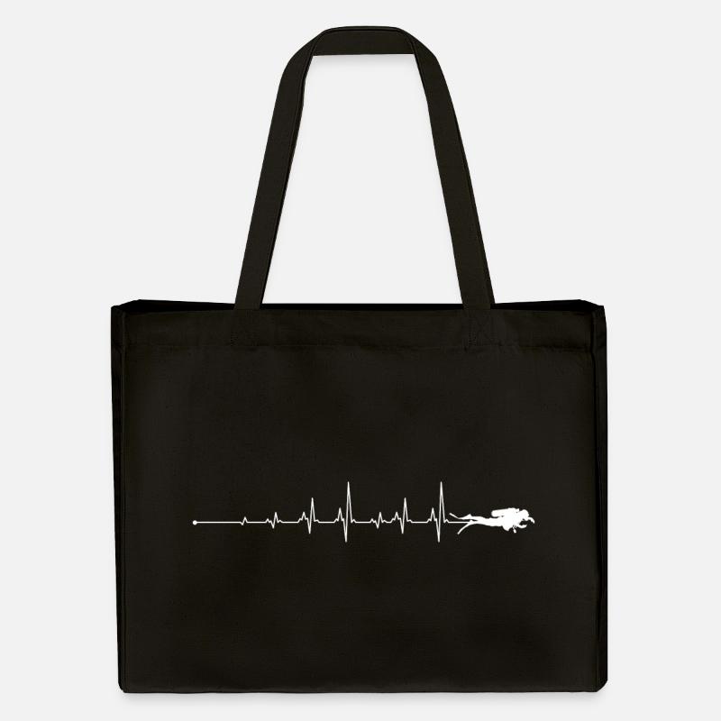 Plongée sous-marine Heartbeat - Cabas recyclé Stanley/Stella - noir