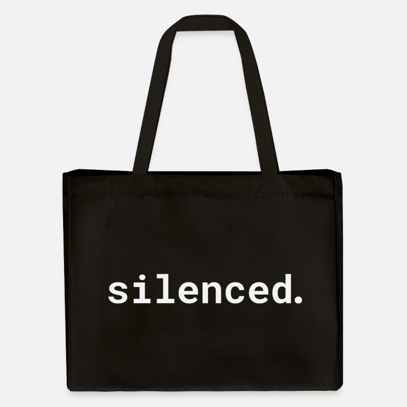 Conception typographique silencieuse - Cabas recyclé Stanley/Stella - noir