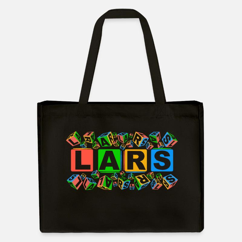 LARS colourful cubes - Stanley/Stella recycelter Shopping Bag - Schwarz