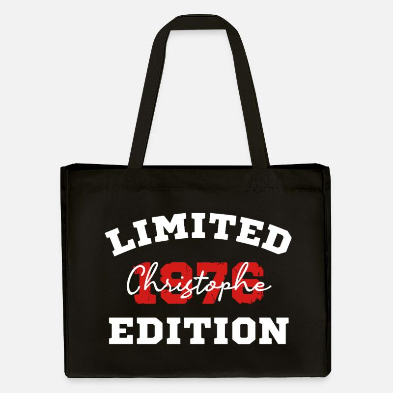Limitierte Auflage 1076 Christophe - Stanley/Stella recycelter Shopping Bag - Schwarz