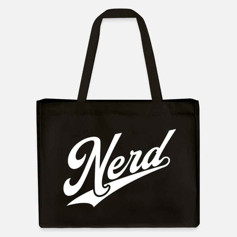 NERDY forever - NERD rétro blanc - Cabas recyclé Stanley/Stella - noir