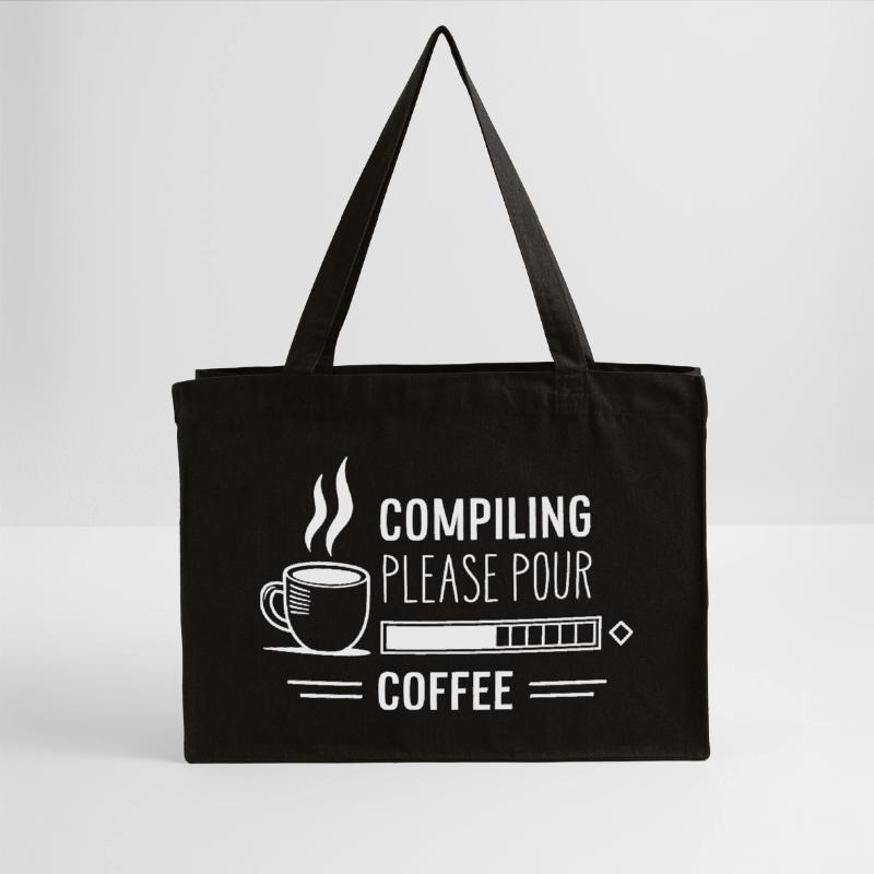 Programmers generate code from coffee Stanley/Stella Recycled Shopping Bag