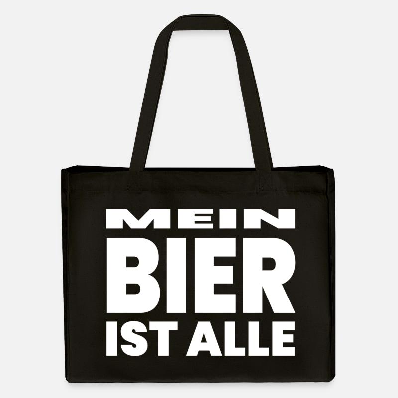 Bier - Stanley/Stella recycelter Shopping Bag - Schwarz