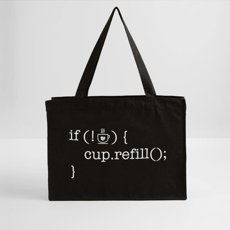 Coffee code lover software developer programmer Stanley/Stella Recycled Shopping Bag