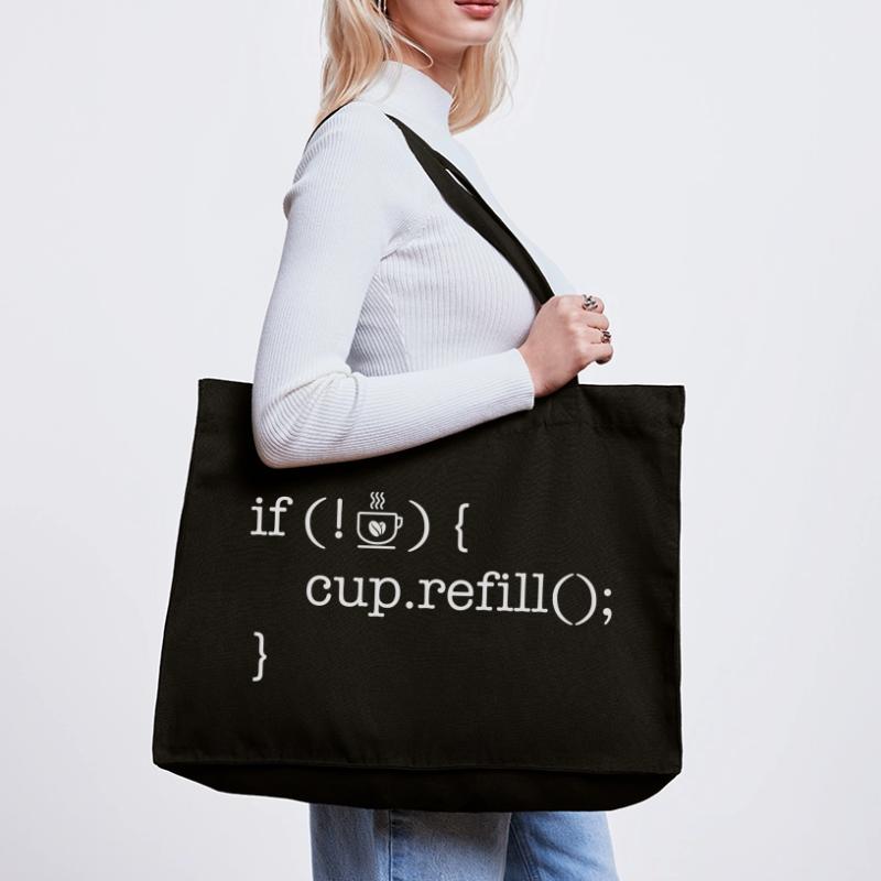 Coffee code lover software developer programmer Stanley/Stella Recycled Shopping Bag