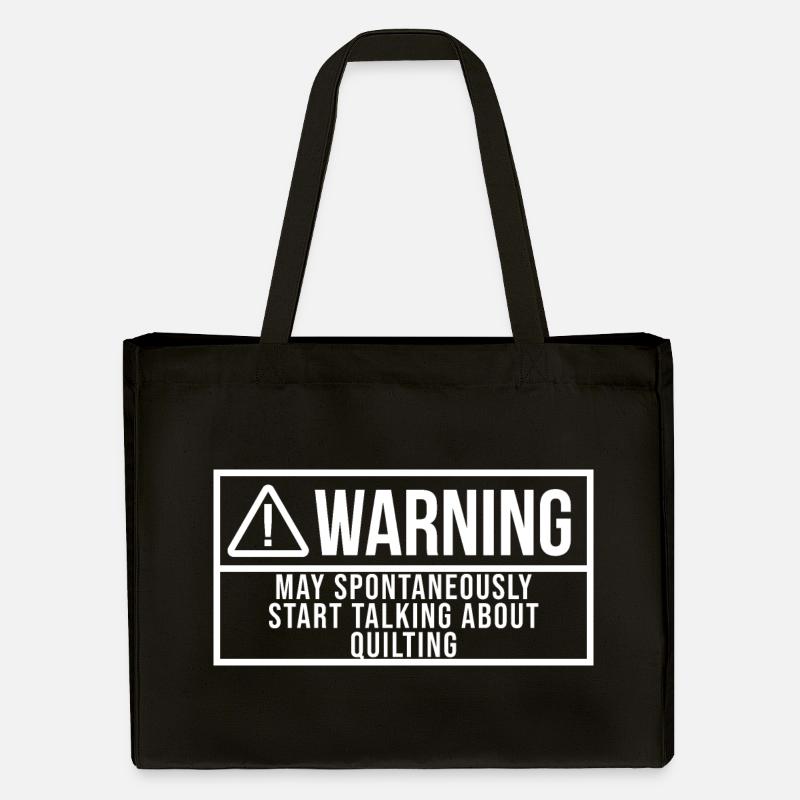 Quilting - Stanley/Stella Recycled Shopping Bag - black