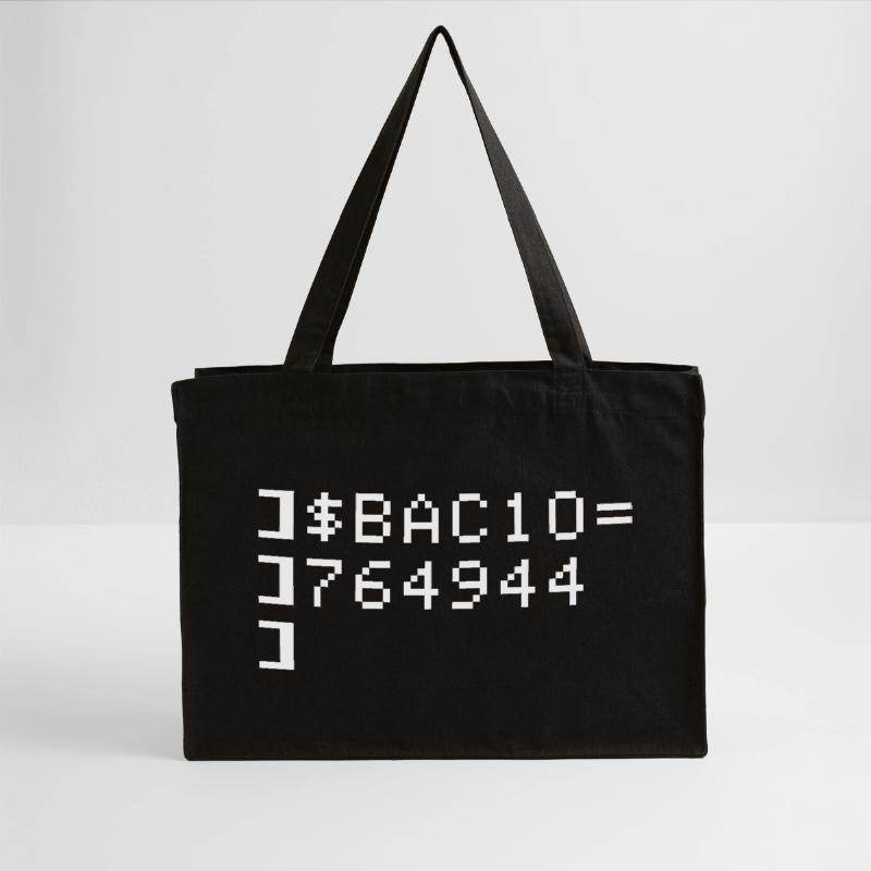 Bacio BAC10 8-Bit Esadecimal Code Nerd Pixel Art Stanley/Stella Recycled Shopping Bag