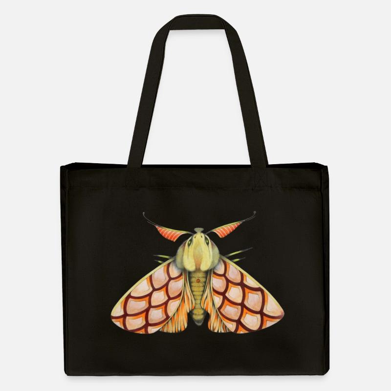 rose Papillon de nuit - Cabas recyclé Stanley/Stella - noir