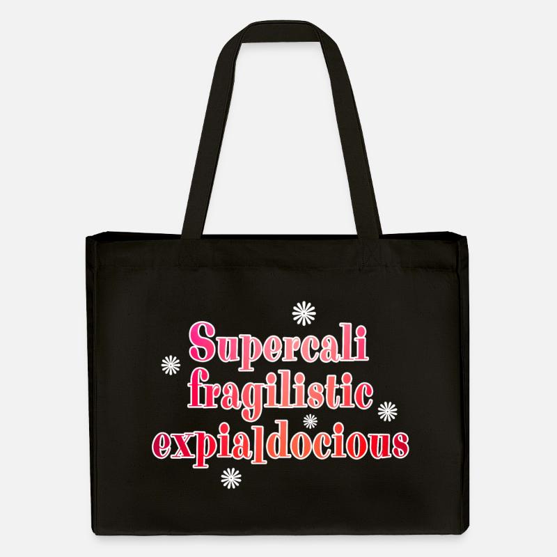 Supercalifragilistic - Cabas recyclé Stanley/Stella - noir