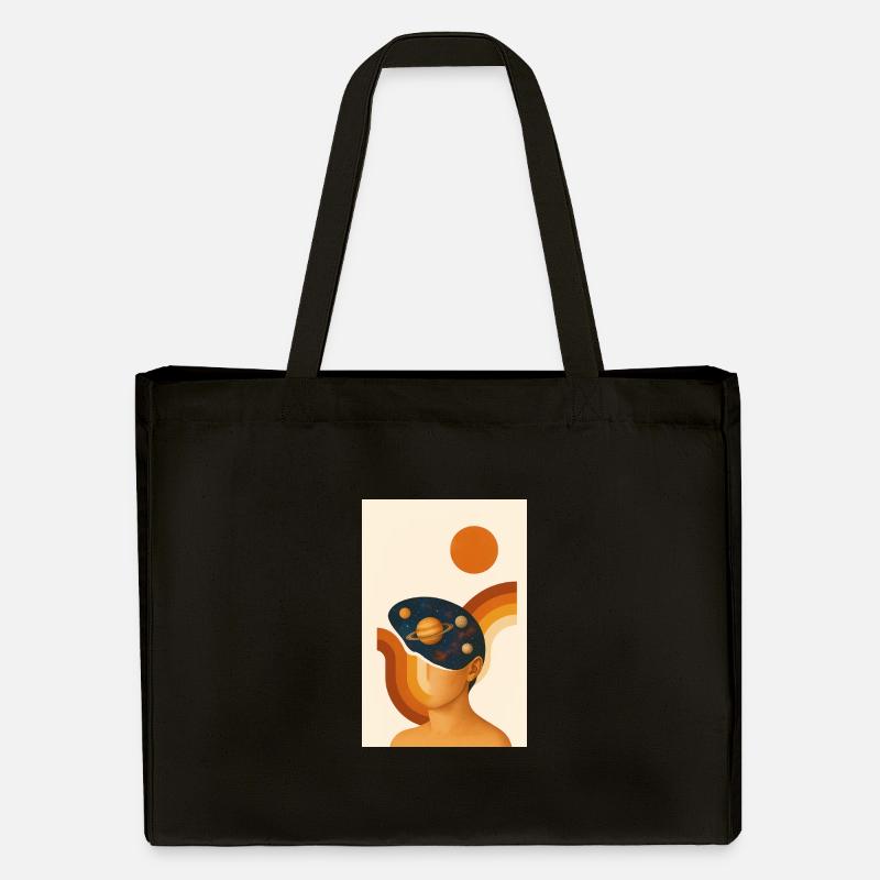 Abstract Genius - Stanley/Stella Recycled Shopping Bag - black