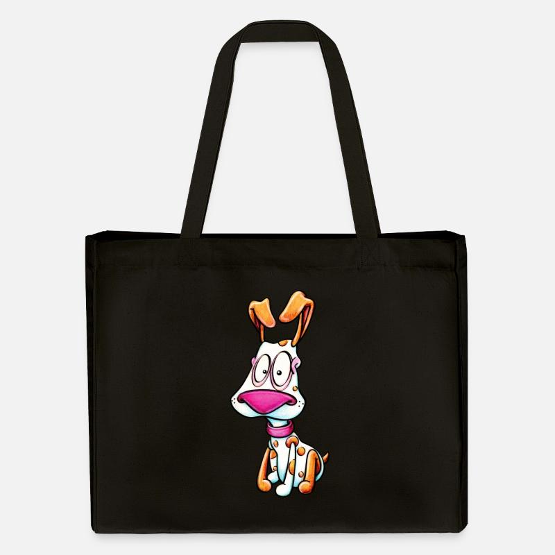 sitting beagle - Stanley/Stella recycelter Shopping Bag - Schwarz