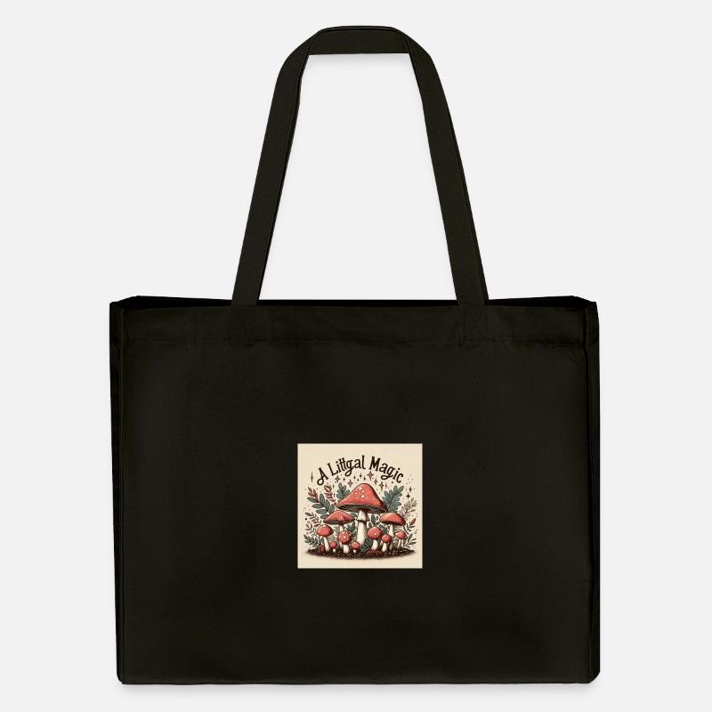 Une petite magie de fille ! Casquette Toadstool Liberty - Cabas recyclé Stanley/Stella - noir