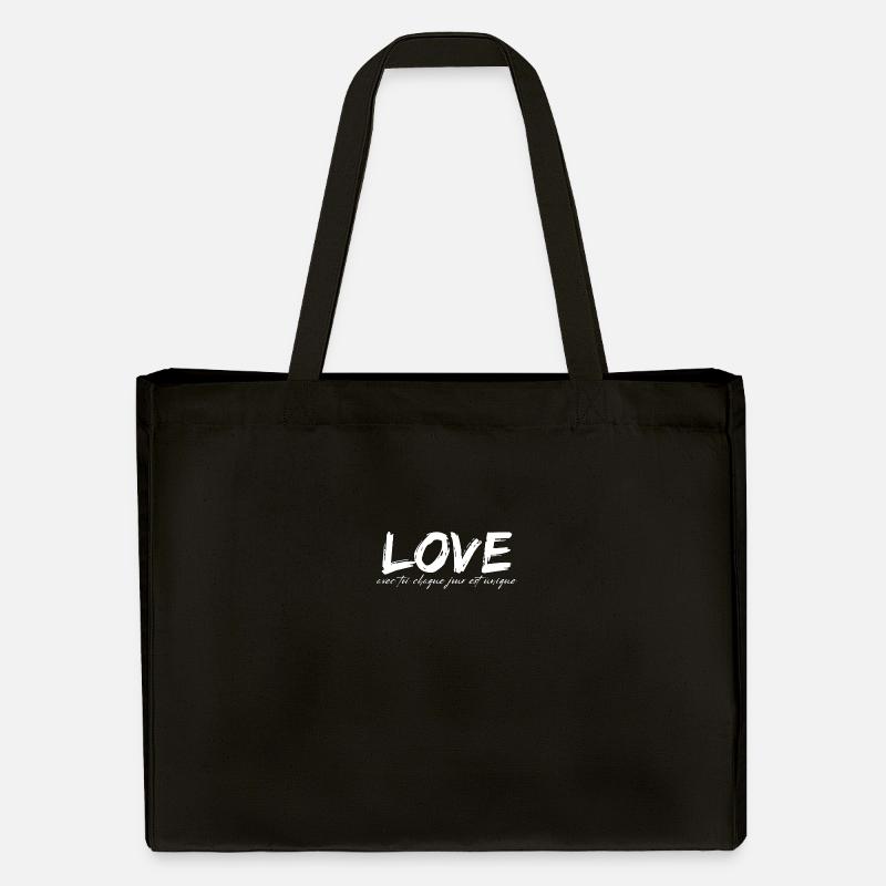 LIEBE - Stanley/Stella recycelter Shopping Bag - Schwarz