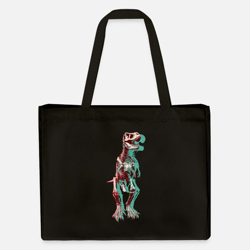 T-Rex - Stanley/Stella recycelter Shopping Bag - Schwarz