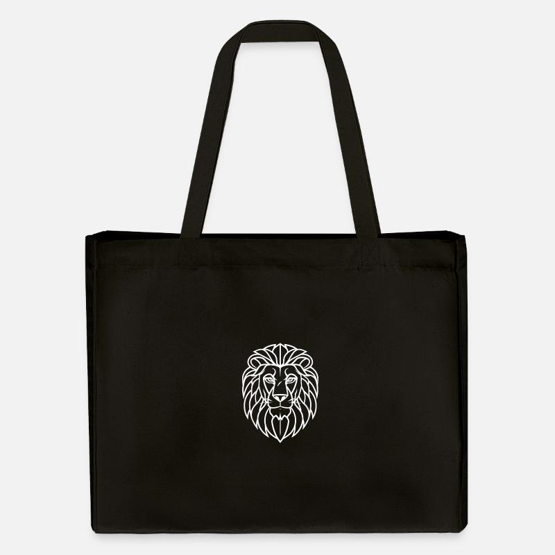 Löwe - Stanley/Stella recycelter Shopping Bag - Schwarz