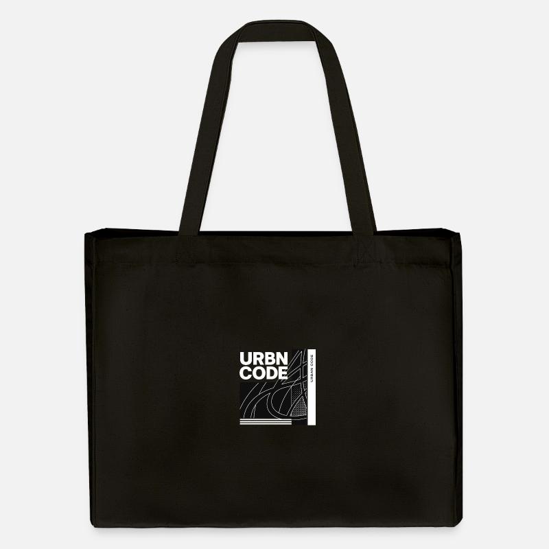 Urban Code Line Design - Stanley/Stella Recycled Shopping Bag - black