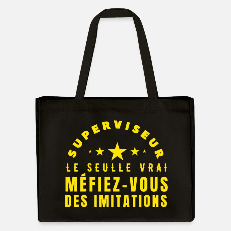 Die echte Aufseher-Geschenkidee - Stanley/Stella recycelter Shopping Bag - Schwarz