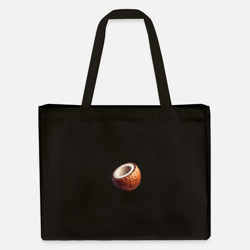 Coconut Polygon - Stanley/Stella Recycled Shopping Bag - black