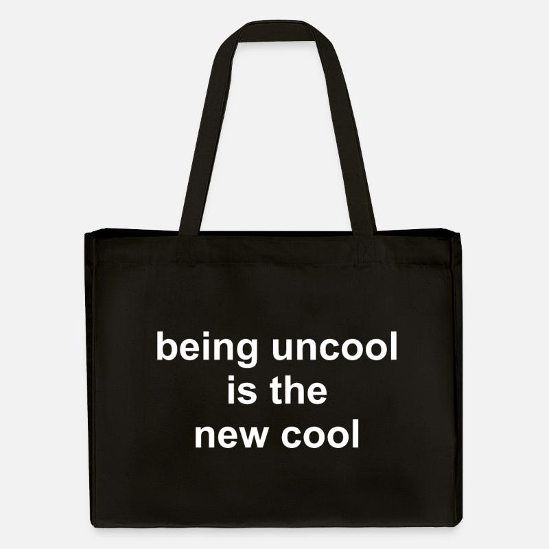 Être pas cool est le nouveau graphique cool - Cabas recyclé Stanley/Stella - noir