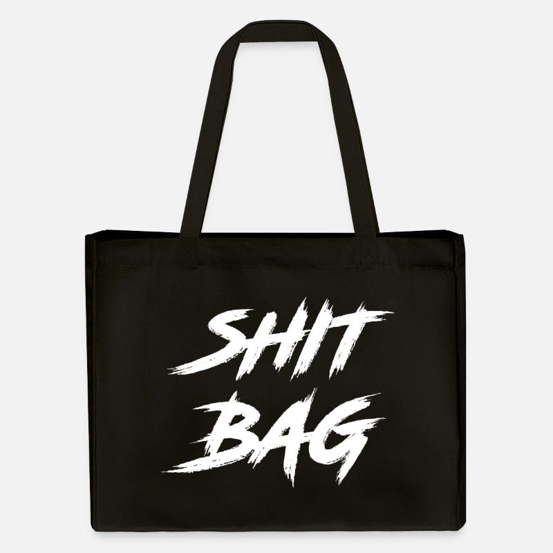 Shit-Sack - Stanley/Stella recycelter Shopping Bag - Schwarz