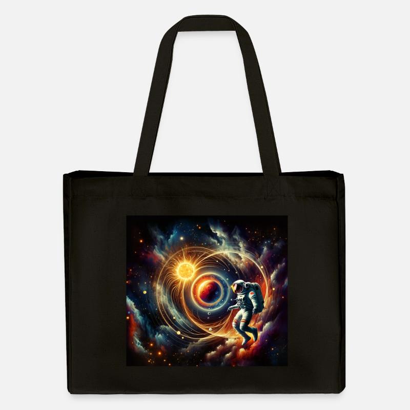 Astronaute dans l’espace - Cabas recyclé Stanley/Stella - noir