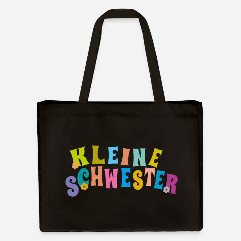 kleine Schwester - Stanley/Stella recycelter Shopping Bag - Schwarz