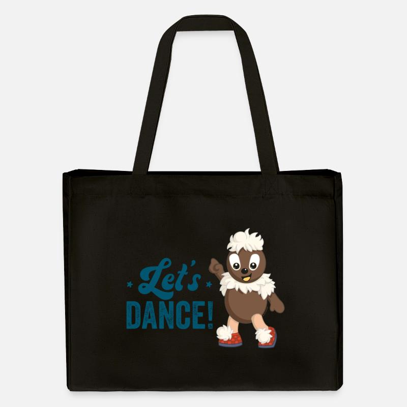 Pittiplatsch Let's dance - Stanley/Stella recycelter Shopping Bag - Schwarz