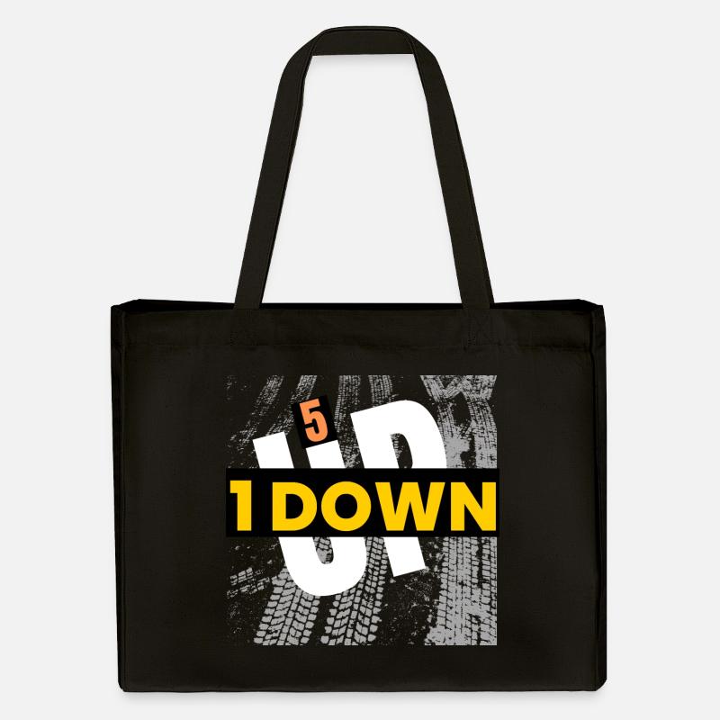 1 en bas 5 en haut - Cabas recyclé Stanley/Stella - noir